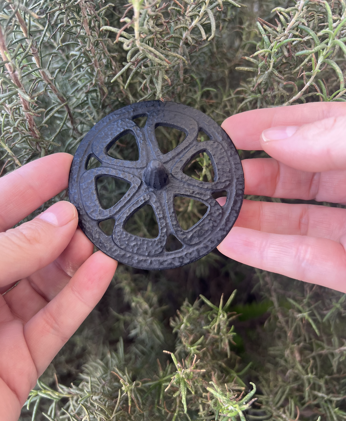 Quemador de resinas de hierro fundido (2 piezas)